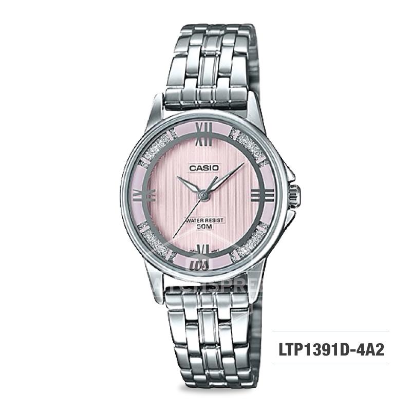 Casio Ladies' Standard Analog Silver Stainless Steel Band Watch LTP1391D-4A2 LTP-1391D-4A2 Watchspree