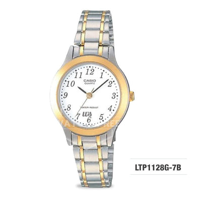 Casio Ladies' Standard Analog Two-Tone Stainless Steel Watch LTP1128G-7B Watchspree