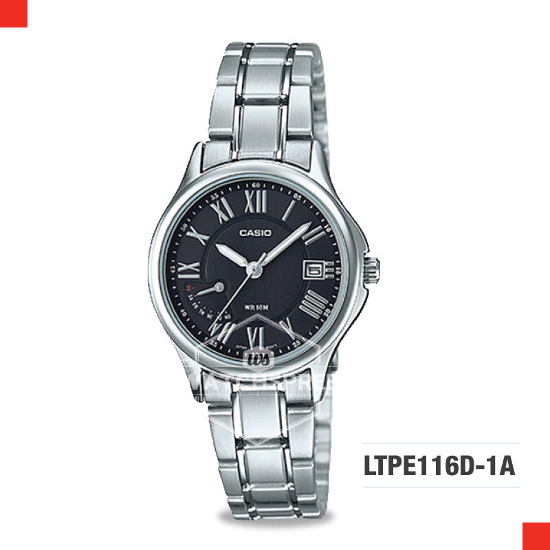 Casio Ladies Watch LTPE116D-1A Watchspree