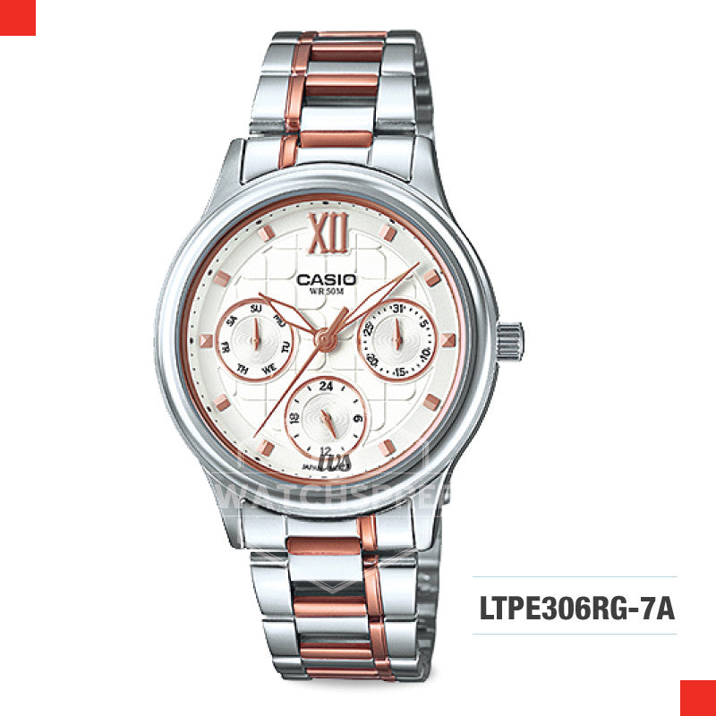 Casio Ladies Watch LTPE306RG-7A Watchspree