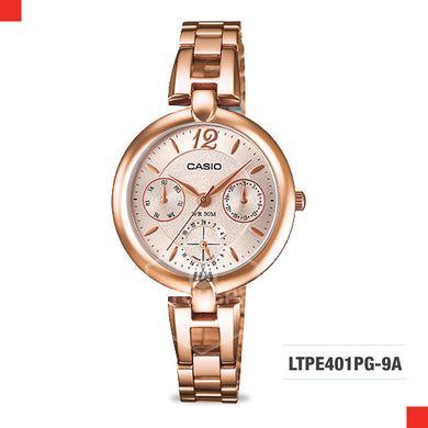 Casio Ladies Watch LTPE401PG-9A Watchspree