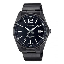 Load image into Gallery viewer, Casio Men&#39;s Analog Black Ion Plated Stainless Steel Band Watch MTPE170B-1B MTP-E170B-1B Watchspree
