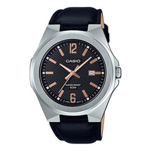 Load image into Gallery viewer, Casio Men&#39;s Analog Black Leather Band Watch MTPE158L-1A MTP-E158L-1A Watchspree
