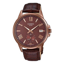Load image into Gallery viewer, Casio Men&#39;s Analog Brown Leather Band Watch MTPEX100RL-5A MTP-EX100RL-5A Watchspree
