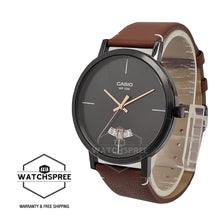 Load image into Gallery viewer, Casio Men&#39;s Analog Brown Leather Strap Watch MTPB100BL-1E MTP-B100BL-1E Watchspree
