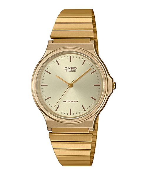 Casio Men's Analog Gold Ion Plated Stainless Steel Band Watch MQ24G-9E MQ-24G-9E Watchspree