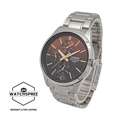 Casio Men's Analog Multi Hands Stainless Steel Band Watch MTPE330D-5A MTP-E330D-5A Watchspree