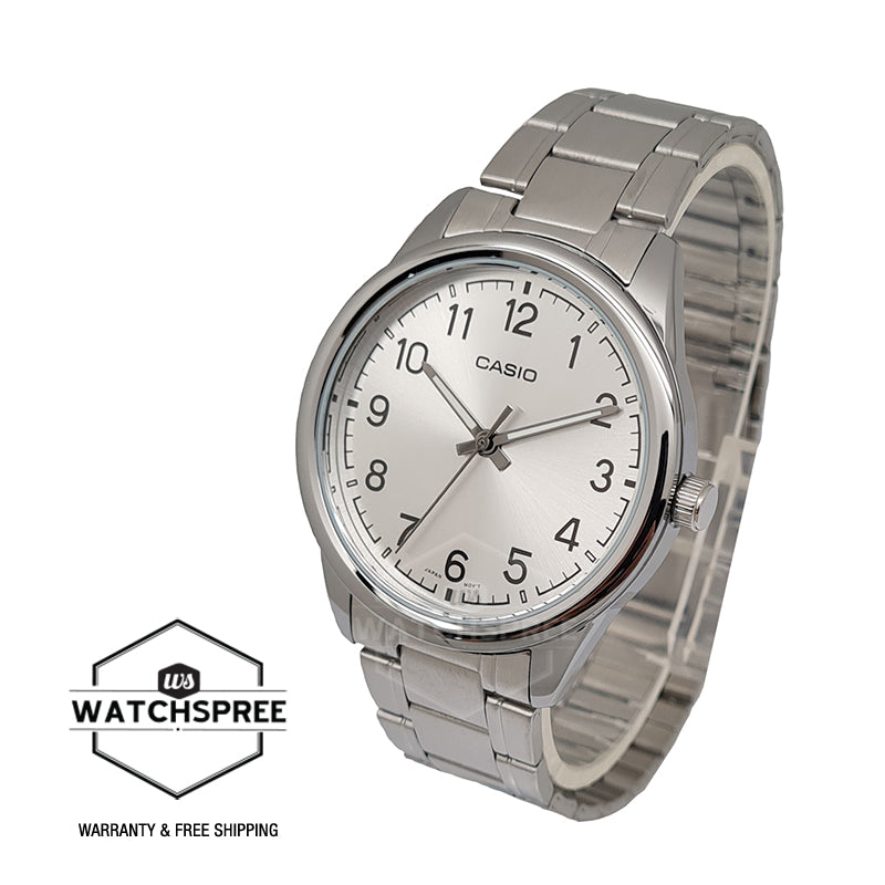 Casio Men's Analog Silver Stainless Steel Band Watch MTPV005D-7B4 MTP-V005D-7B4 Watchspree
