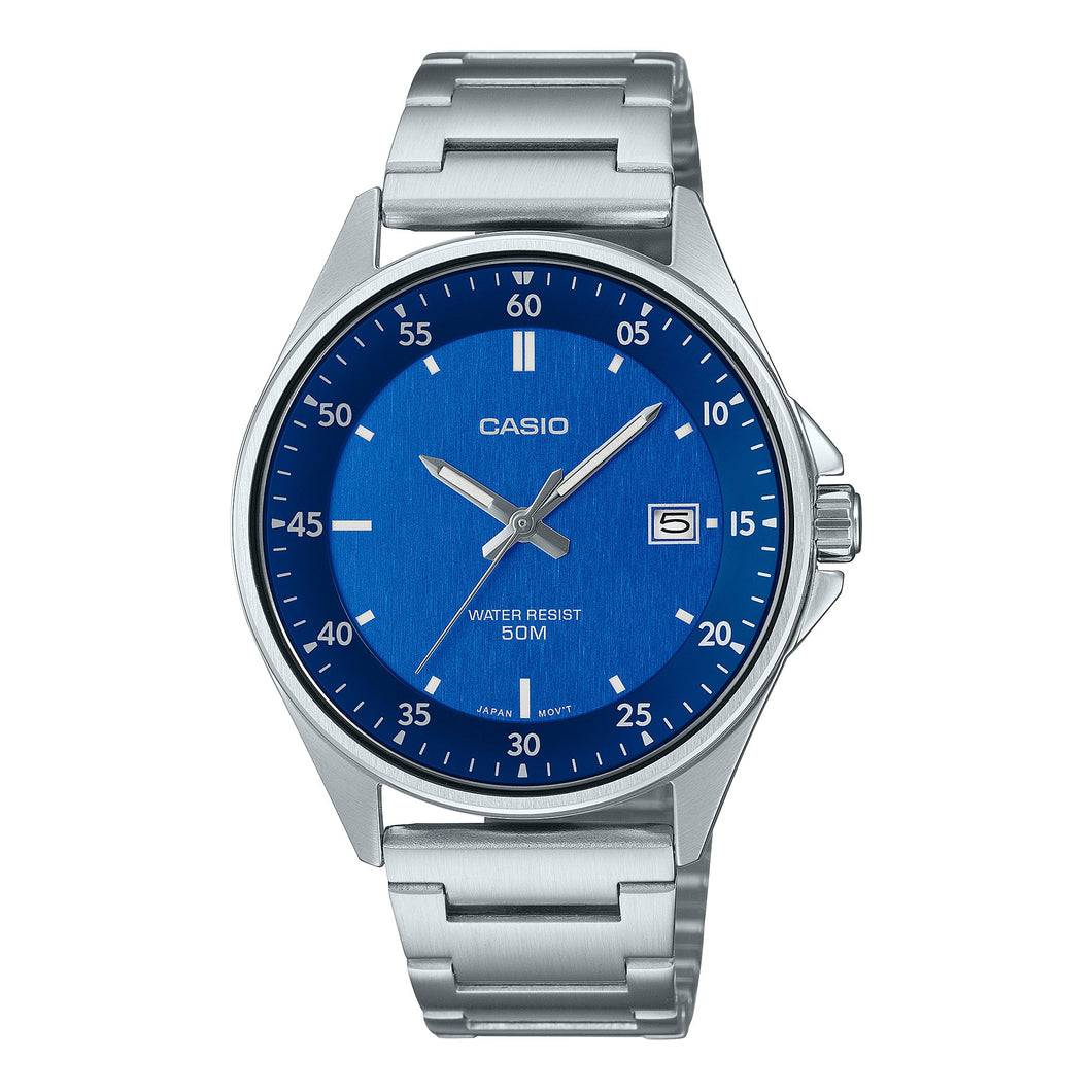 Casio Men's Analog Sporty Stainless Steel Band Watch MTPE705D-2E MTP-E705D-2E Watchspree