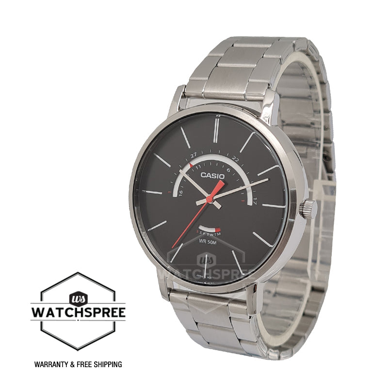 Casio Men's Analog Stainless Steel Band Watch MTPB105D-1A MTP-B105D-1A Watchspree