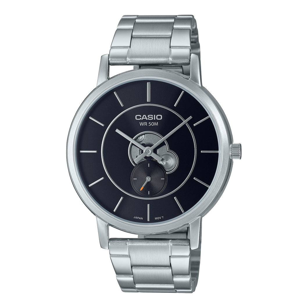 Casio Men's Analog Stainless Steel Band Watch MTPB130D-1A MTP-B130D-1A Watchspree