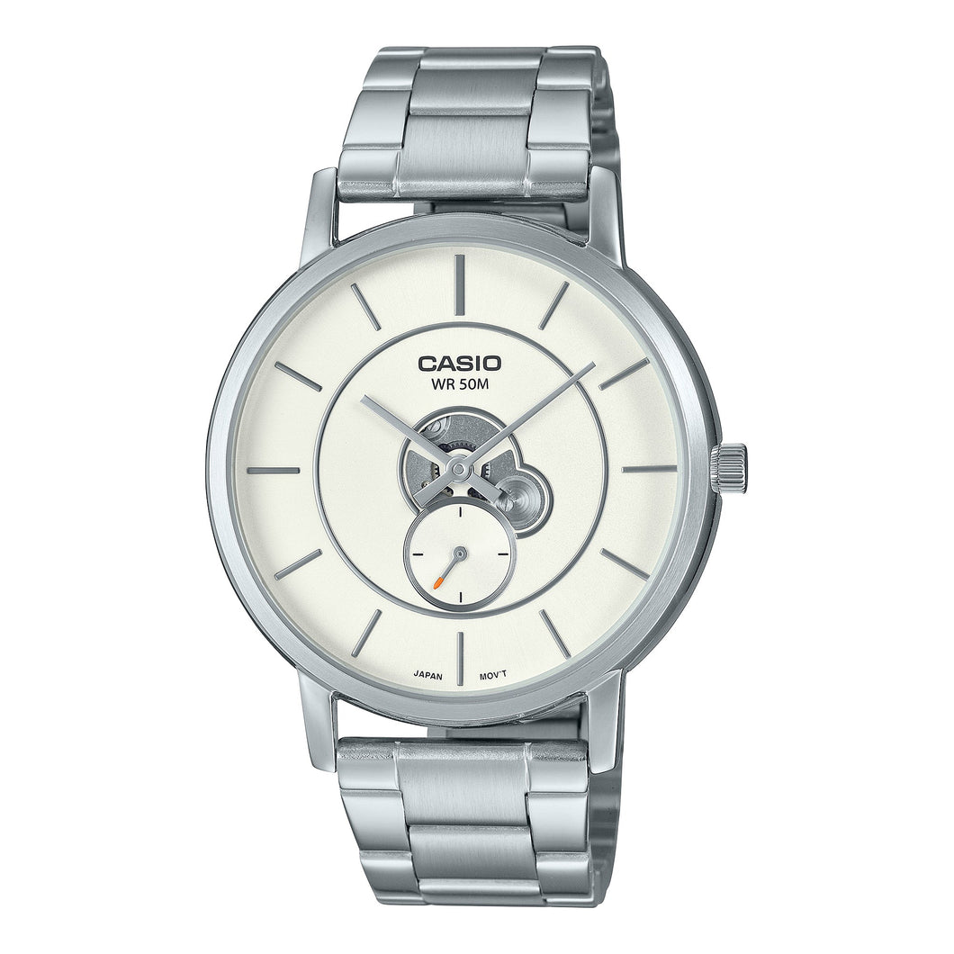 Casio Men's Analog Stainless Steel Band Watch MTPB130D-7A MTP-B130D-7A Watchspree