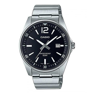 Casio Men's Analog Stainless Steel Band Watch MTPE170D-1B MTP-E170D-1B Watchspree