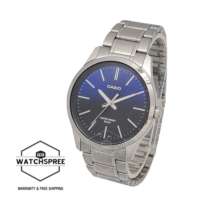Casio Men's Analog Stainless Steel Band Watch MTPE180D-2A MTP-E180D-2A Watchspree