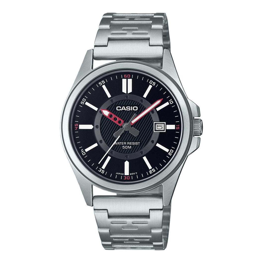 Casio Men's Analog Stainless Steel Band Watch MTPE700D-1E MTP-E700D-1E Watchspree