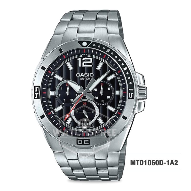 Casio Men's Diver Look Standard Analog Stainless Steel Band Watch MTD1060D-1A2 MTD-1060D-1A2 Watchspree