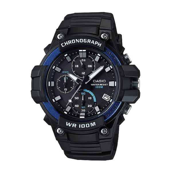 Casio Men's Standard Analog Black Resin Band Watch MCW110H-2A MCW-110H-2A Watchspree