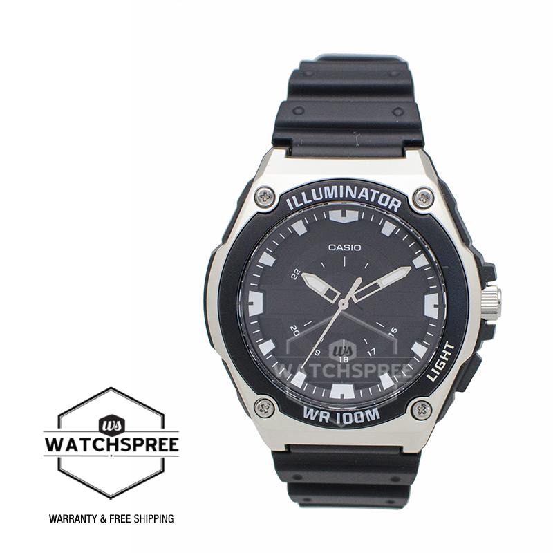 Casio Men's Standard Analog Black Resin Band Watch MWC100H-1A MWC-100H-1A Watchspree