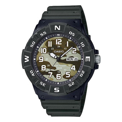 Casio Men's Standard Analog Green Resin Band Watch MRW220HCM-3B MRW-220HCM-3B Watchspree