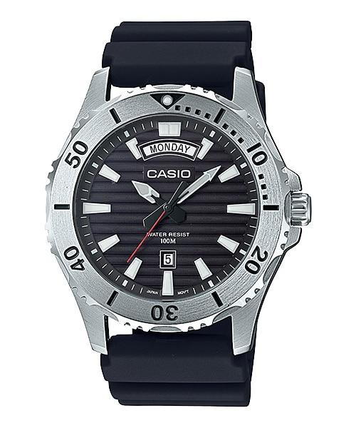 Casio Men's Standard Analog Marine Sports Black Resin Band Watch MTD1087-1A MTD-1087-1A Watchspree