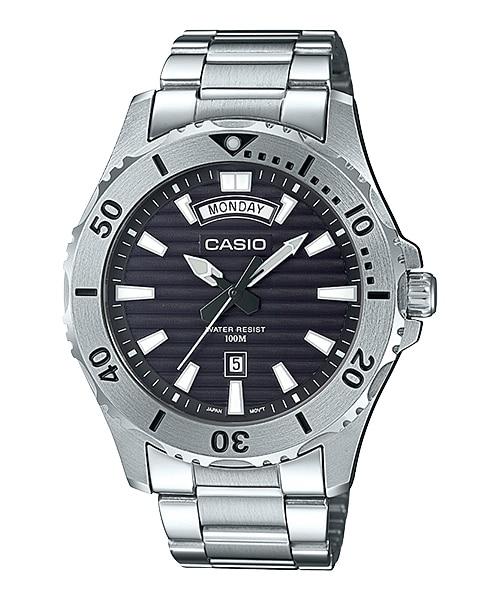 Casio Men's Standard Analog Marine Sports Silver Stainless Steel Band Watch MTD1087D-1A MTD-1087D-1A Watchspree