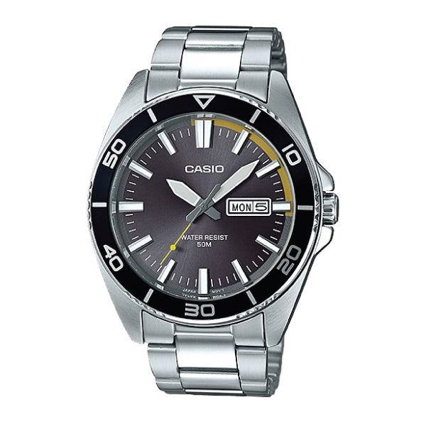 Casio Men's Standard Analog Silver Stainless Steel Band Watch MTD120D-8A Watchspree