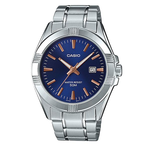 Casio Men's Standard Analog Silver Stainless Steel Band Watch MTP1308D-2A MTP-1308D-2A Watchspree