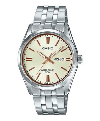 Casio Men's Standard Analog Silver Stainless Steel Band Watch MTP1335D-9A MTP-1335D-9A Watchspree