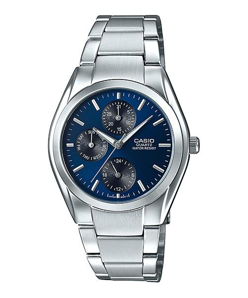 Casio Men's Standard Analog Silver Stainless Steel Band Watch MTP1405D-2A MTP-1405D-2A Watchspree