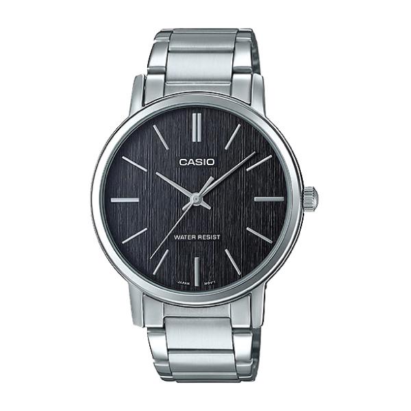 Casio Men's Standard Analog Silver Stainless Steel Band Watch MTPE145D-1A MTP-E145D-1A Watchspree