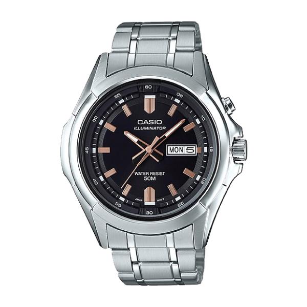 Casio Men's Standard Analog Silver Stainless Steel Band Watch MTPE205D-1A MTP-E205D-1A Watchspree