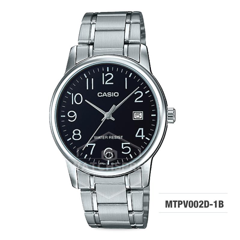 Casio Men's Standard Analog Silver Stainless Steel Band Watch MTPV002D-1B MTP-V002D-1B Watchspree