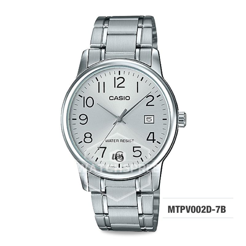 Casio Men's Standard Analog Silver Stainless Steel Band Watch MTPV002D-7B MTP-V002D-7B Watchspree