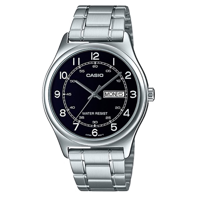 Casio Men's Standard Analog Silver Stainless Steel Band Watch MTPV006D-1B2 MTP-V006D-1B2 Watchspree