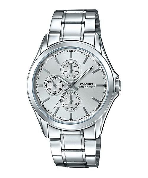 Casio Men's Standard Analog Silver Stainless Steel Band Watch MTPV302D-7A MTP-V302D-7A Watchspree