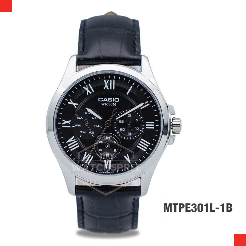 Casio Men's Watch MTPE301L-1B Watchspree
