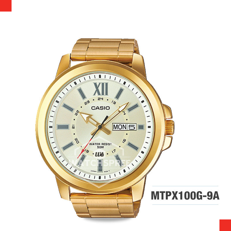 Casio Men's Watch MTPX100G-9A Watchspree
