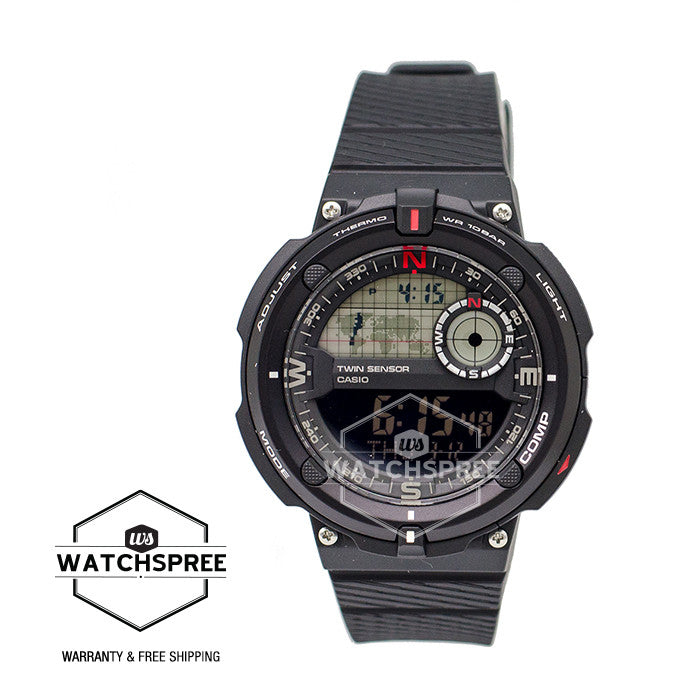 Casio Outgear Resin Band Watch SGW600H-1B Watchspree