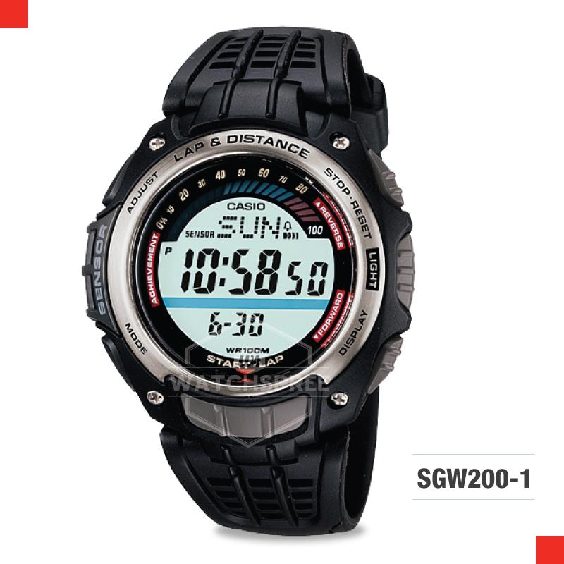 Casio Outgear Sports Gear Series Black Resin Band Watch SGW200-1V SGW-200-1V Watchspree