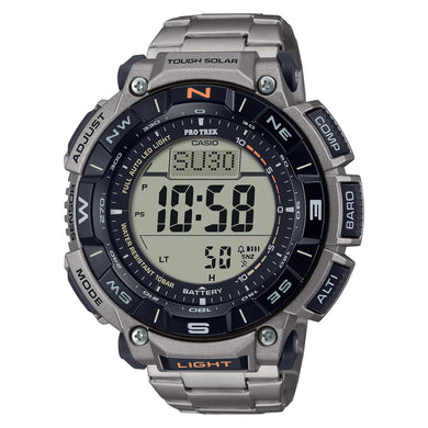 Casio Pro Trek Tough Solar Duplex LCD Titanium Band Watch PRG340T-7D PRG-340T-7D PRG-340T-7 Watchspree