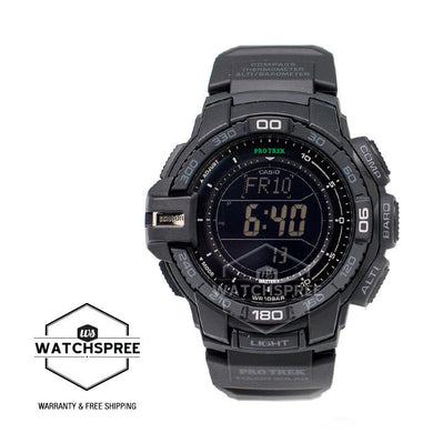 Casio Pro Trek Triple Sensor Black Resin Band Watch PRG270-1A Watchspree