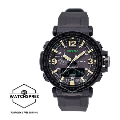 Casio Pro Trek Triple Sensor Version 3 Black Resin Band Watch PRG600Y-1D Watchspree