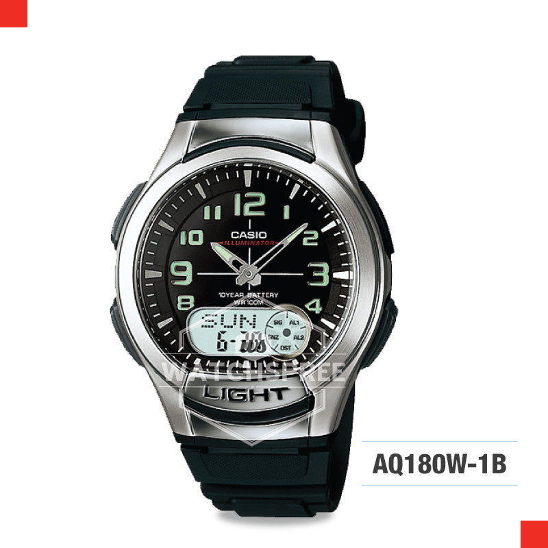 Casio Sports Watch AQ180W-1B Watchspree