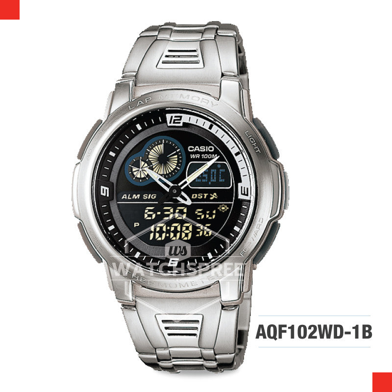 Casio Sports Watch AQF102WD-1B Watchspree