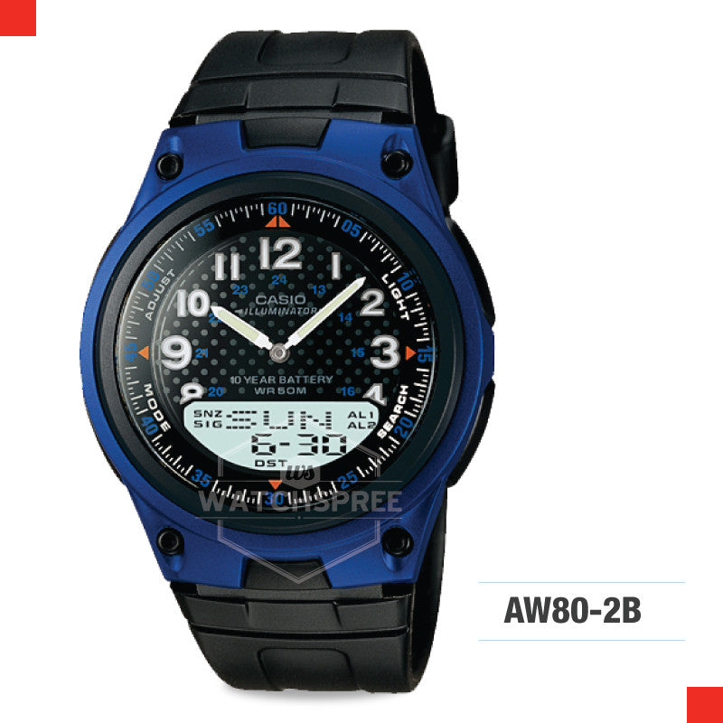 Casio Sports Watch AW80-2B Watchspree
