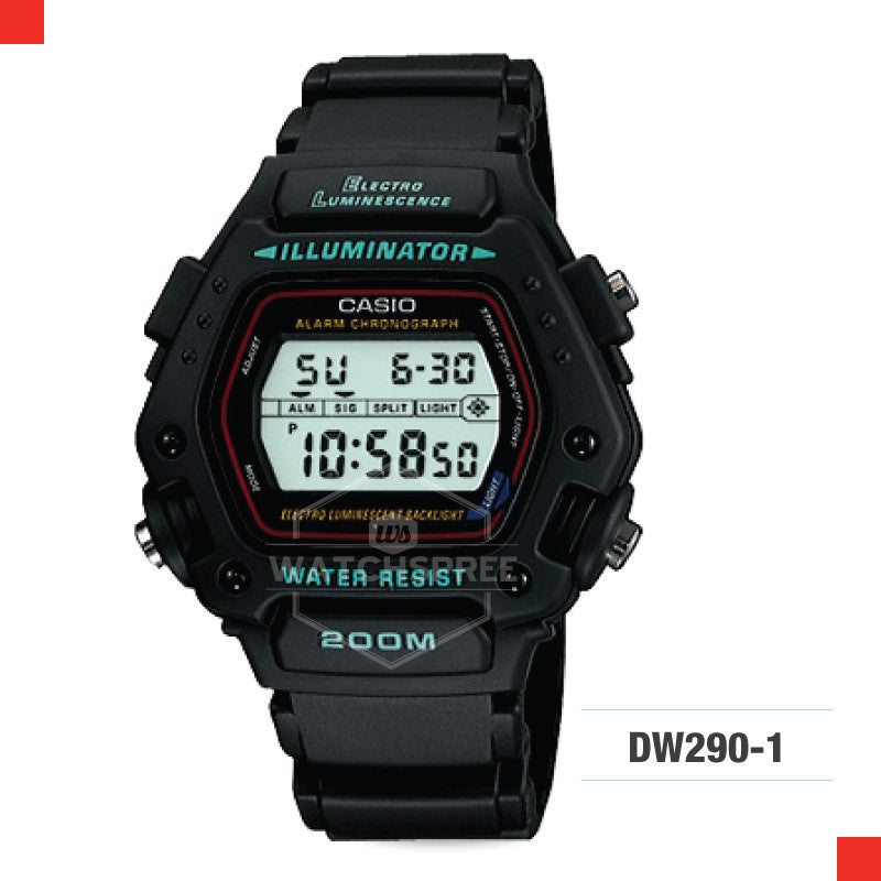 Casio Sports Watch DW290-1V Watchspree