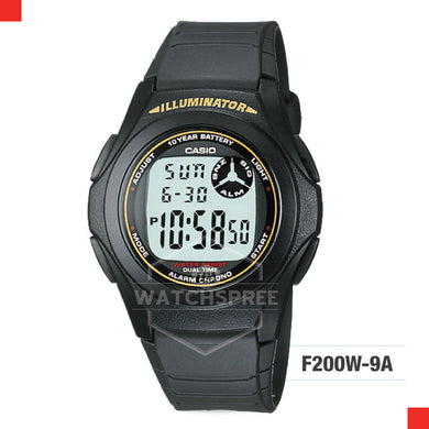 Casio Sports Watch F200W-9A Watchspree