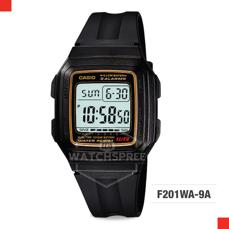 Casio Standard Digital Watch F201WA-9A F-201WA-9A