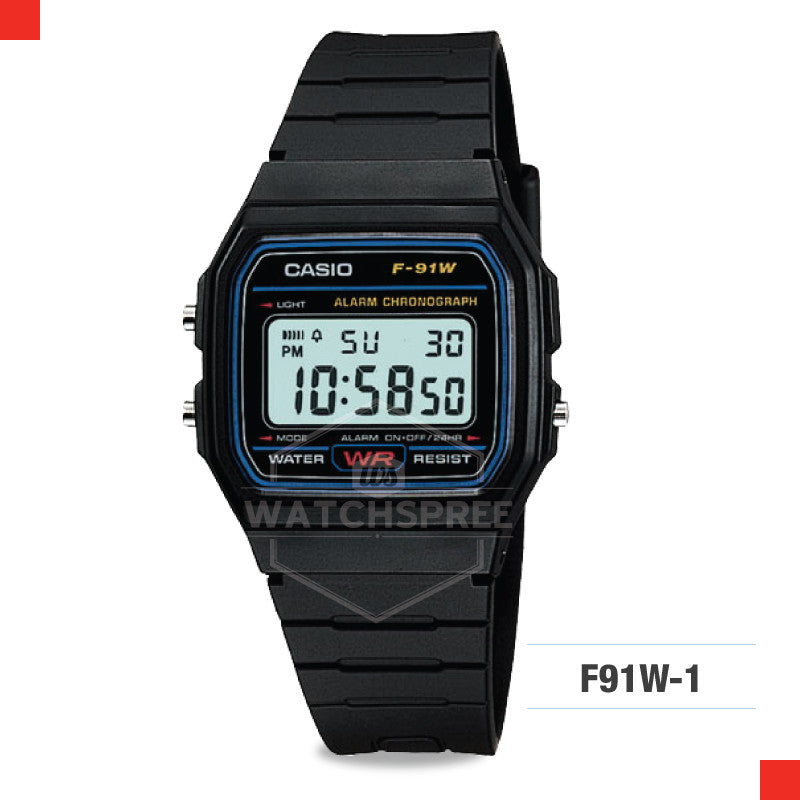 Casio Sports Watch F91W-1D Watchspree
