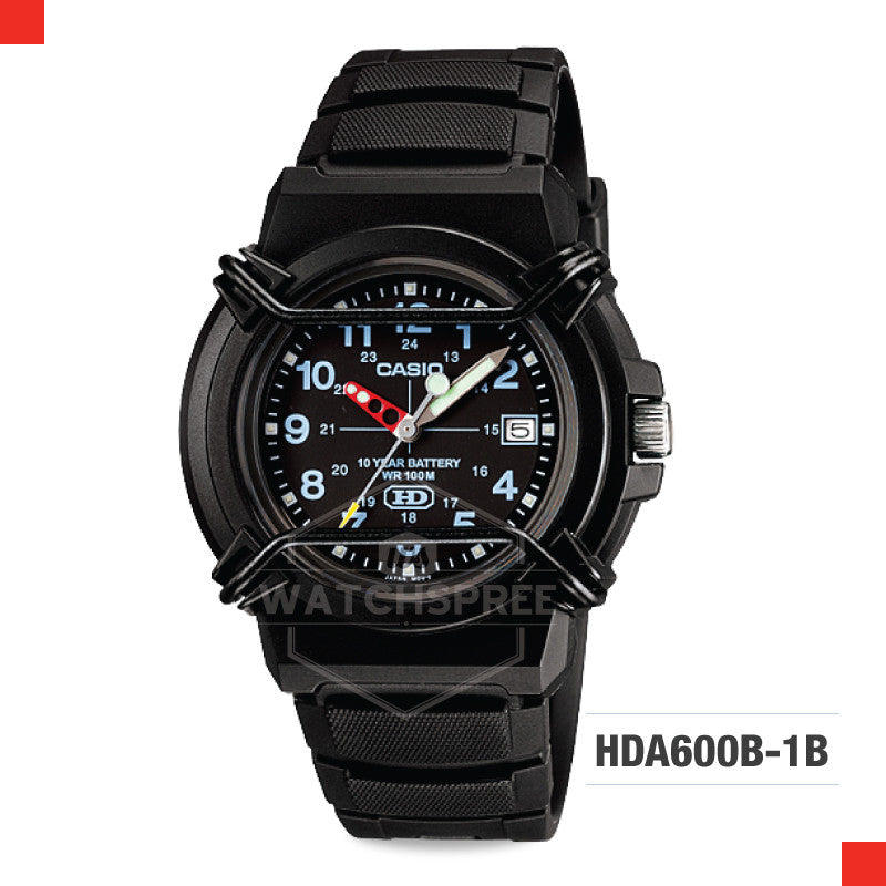 Casio Sports Watch HDA600B-1B Watchspree